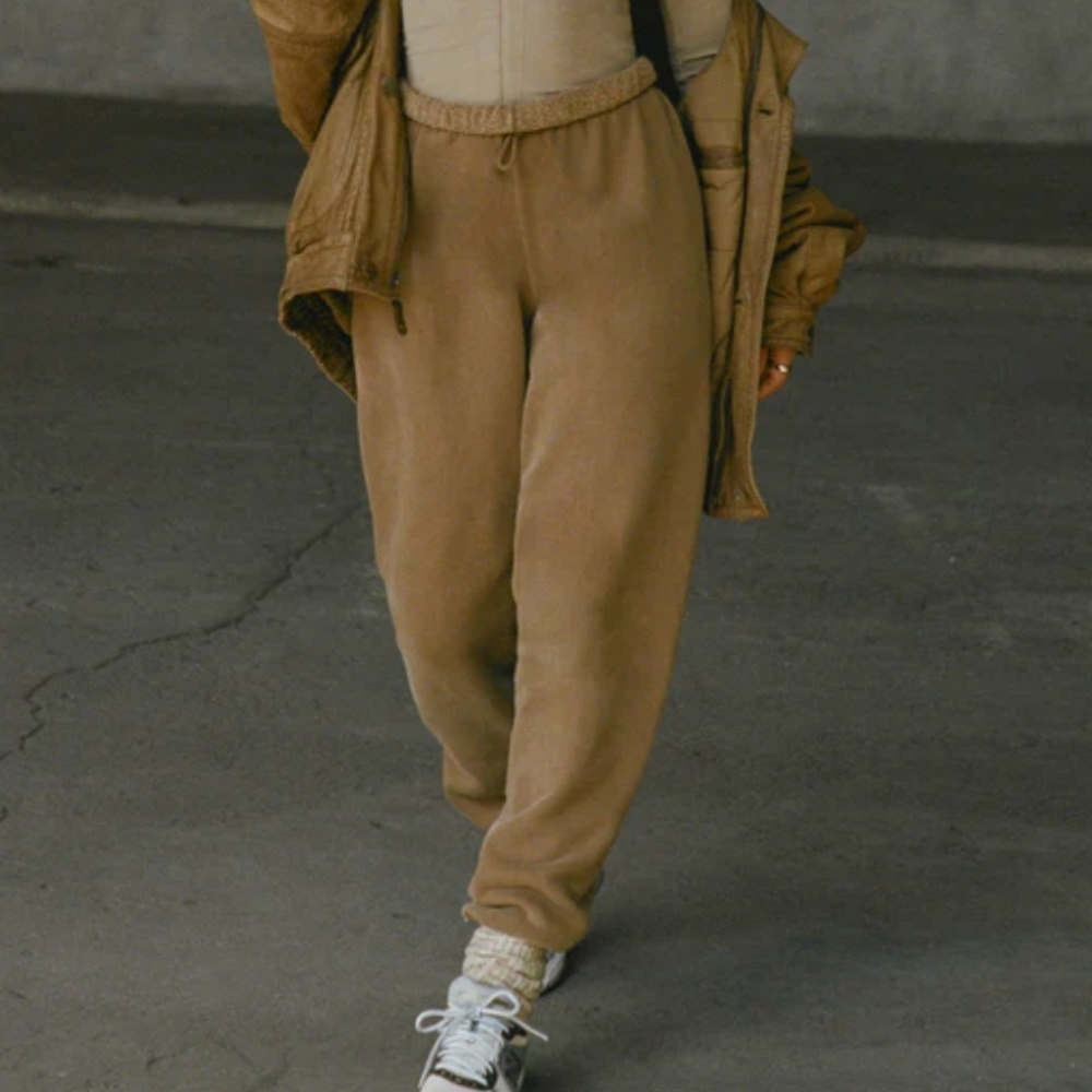 Joah Brown Taupe Track Joggers